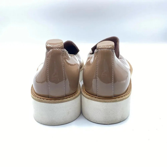 VINCE Sanders Platform Patent Leather Rose Loafer Slip-On Sneakers Women's 8 - Picture 4 of 6